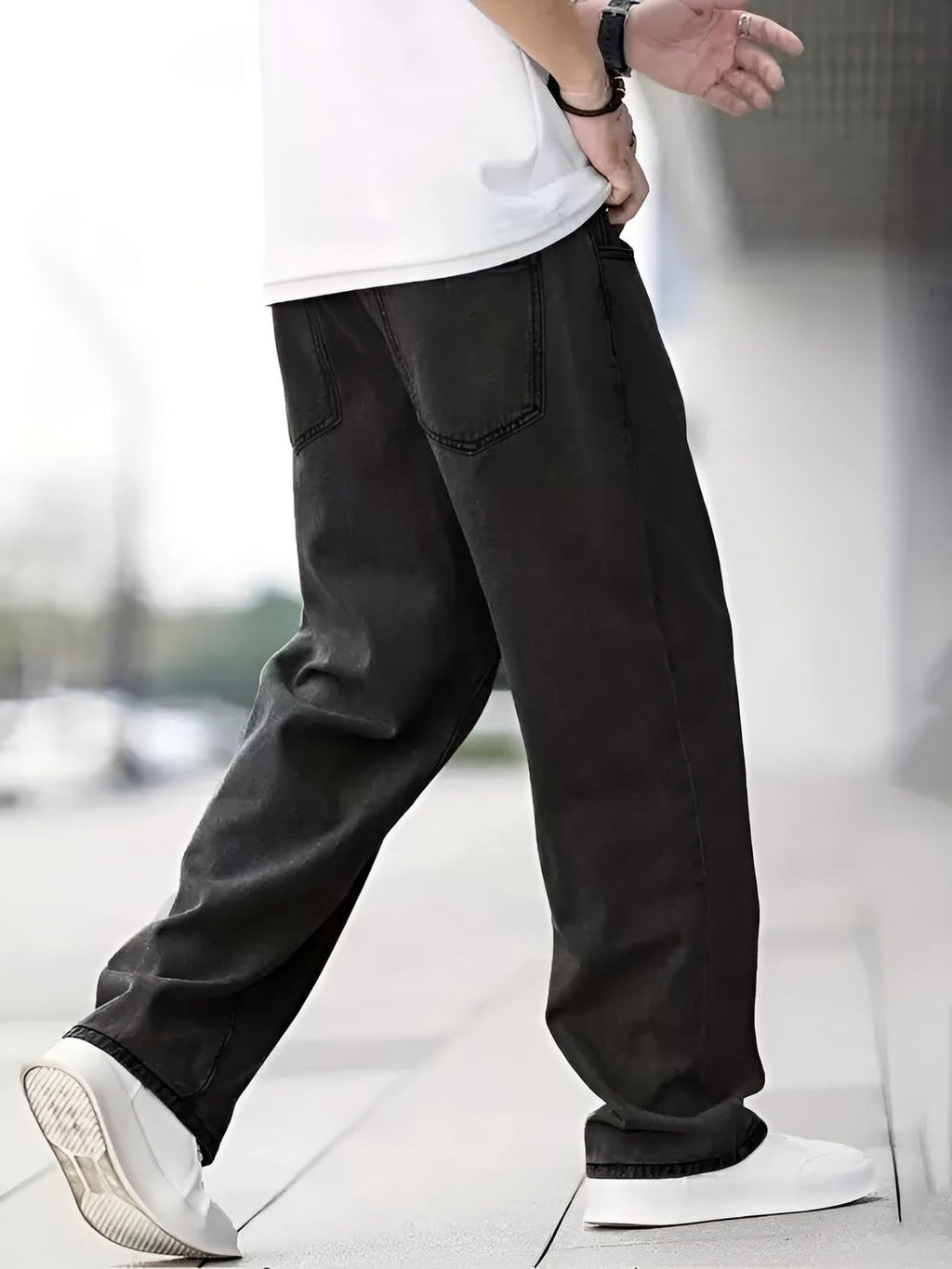 Ben Martin Men Jeans || Baggy Fit Jean's for Man || Loose Fit High Rise Denim || Stretchable Casual Wear Jean,s || Dance Rap Rapping Style Pant for Men || Denim Cotton Jeans (0)