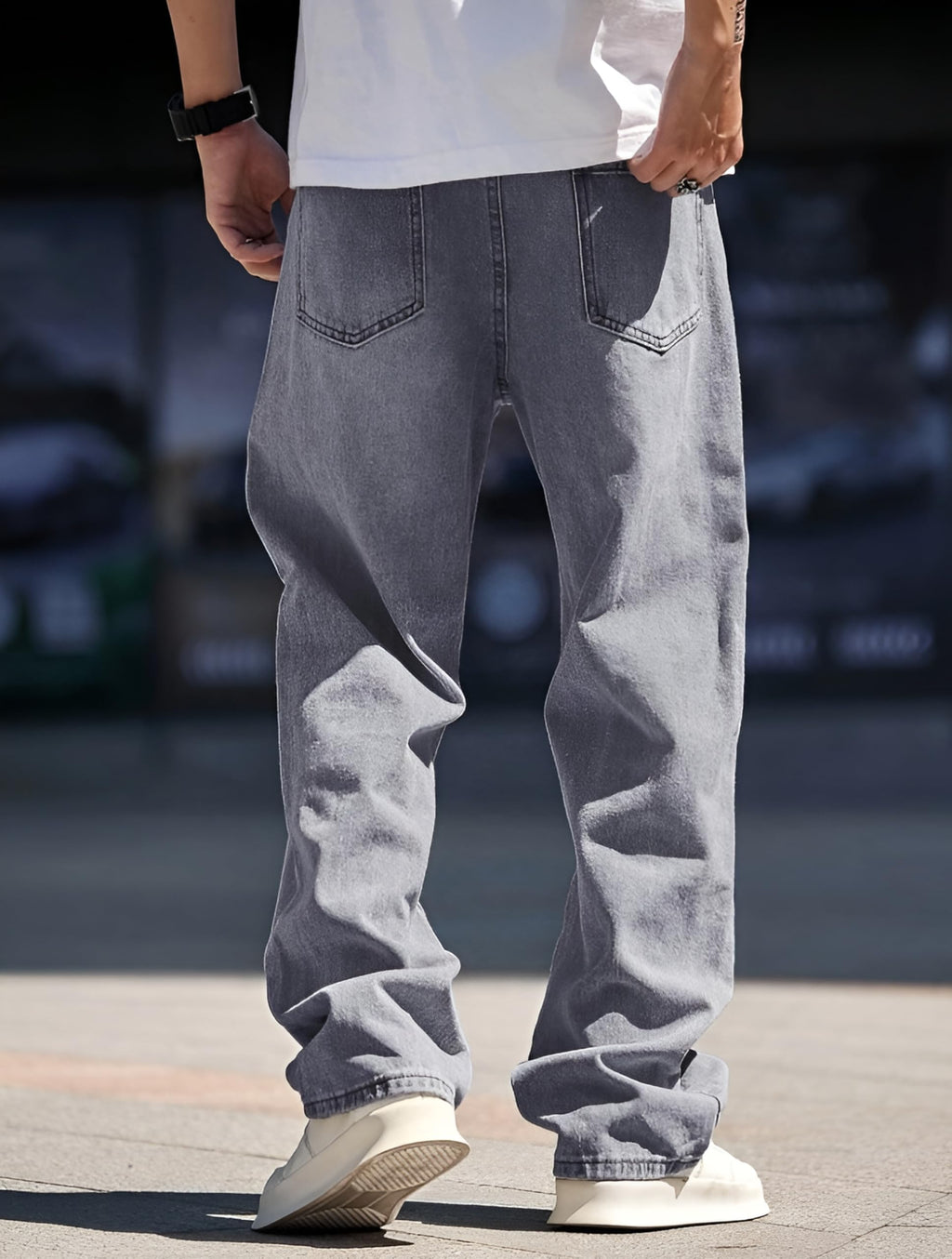 Ben Martin Men Jeans || Baggy Fit Jean's for Man || Loose Fit High Rise Denim || Stretchable Casual Wear Jean,s || Dance Rap Rapping Style Pant for Men || Denim Cotton Jeans (0)